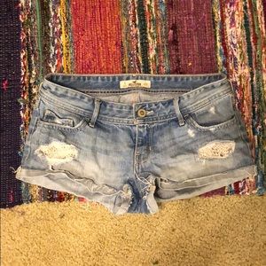 Lace-Detail Hollister Shorts